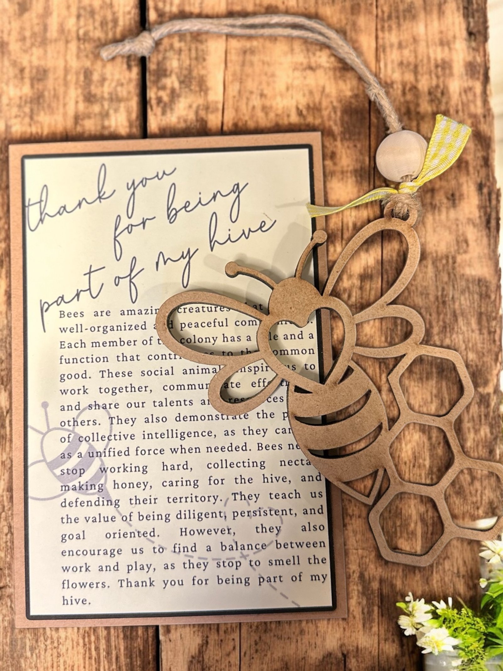 Bee Part of My Hive Story Card