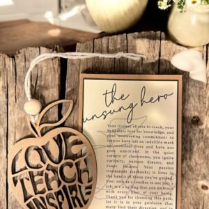 Teacher Love Teach Inspire Story Card
