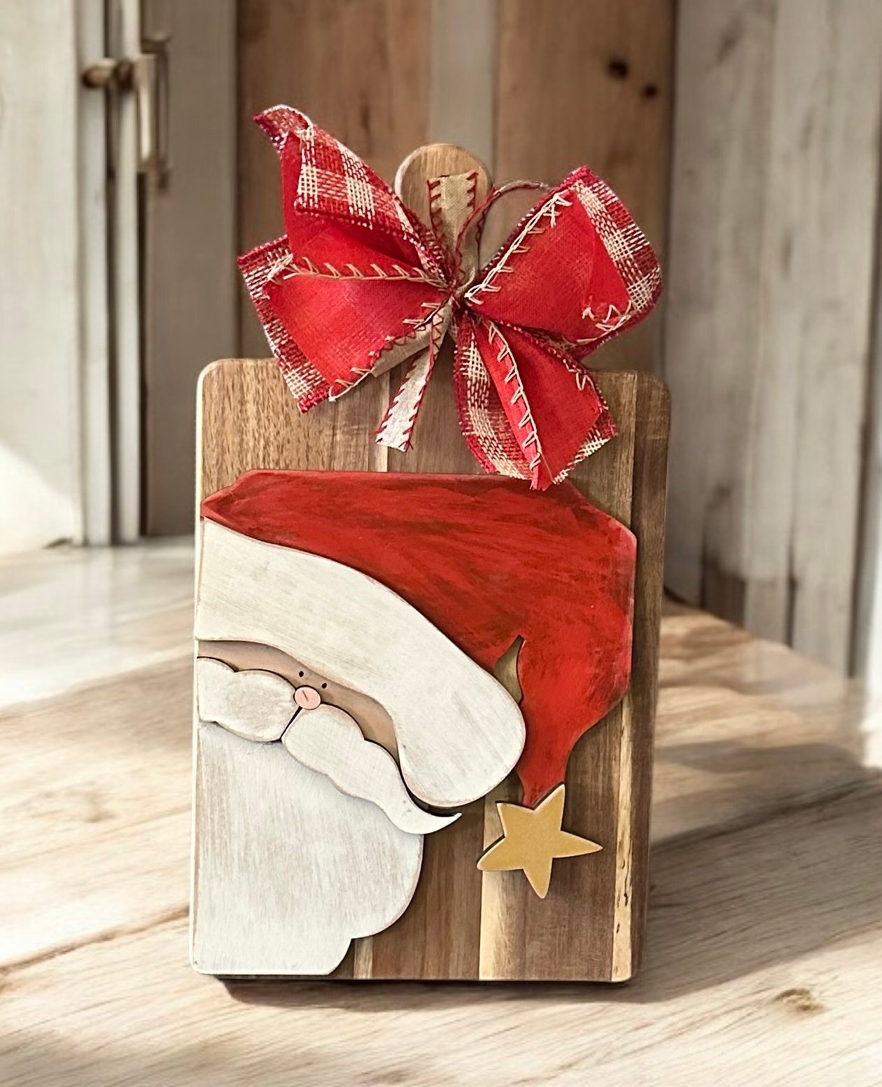 Santa Cutting Board -PICK UP ONLY_