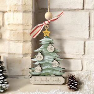 Personalized Family Christmas Tree Ornament
