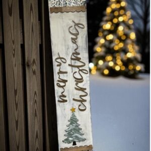 Merry Christmas Porch Sign 5ft - Pick up Only *