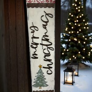 Merry Christmas Porch Sign - 4ft Pick Up Only