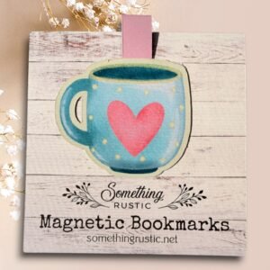 Magnetic Bookmark - Mug with heart