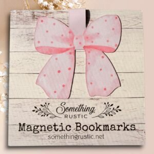 Magnetic Bookmark - Pink Bow