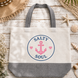 Salty Soul Canvas Tote Bag