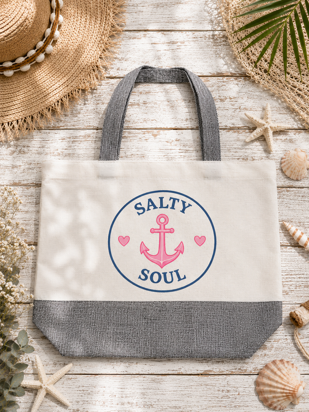 Salty Soul Canvas Tote Bag
