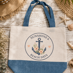 Sunshine & Beach Days Canvas Tote Bag